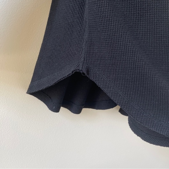 ANTHROPOLOGIE Maeve Ainsley Cowl Neck Waffle Knit Long Sleeve Thermal Top - Picture 5 of 10